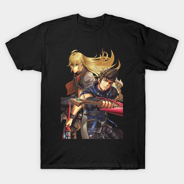 Shulk and Rex T-Shirt by hybridmink